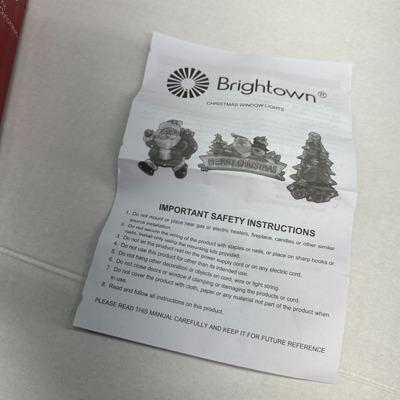 Brightown 2 PCS Lighted Christmas Window Silhouette Decoration Battery Operated - Picture 9 of 10